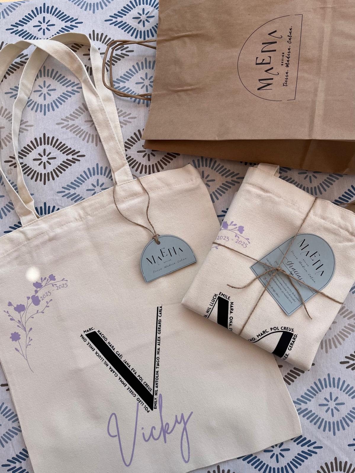 totes personalizados y empaquetados Maena